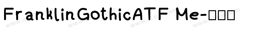 FranklinGothicATF Me字体转换